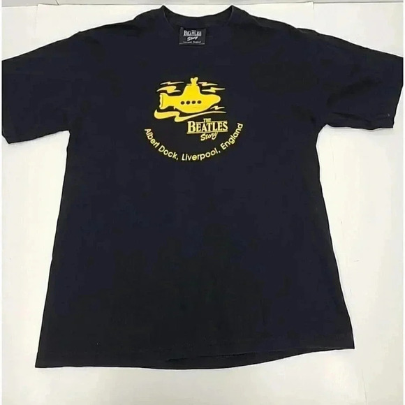 The Beatles Story Yellow Submarine Tee Shirt Girls Size L Made in UK 100% Cotton - Picture 1 of 7